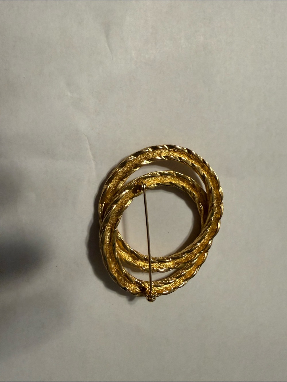 Vintage Christian Dior Gold Rope Brooch | Quiet Luxury | Minimalist | Old Money - Picture 9 of 9